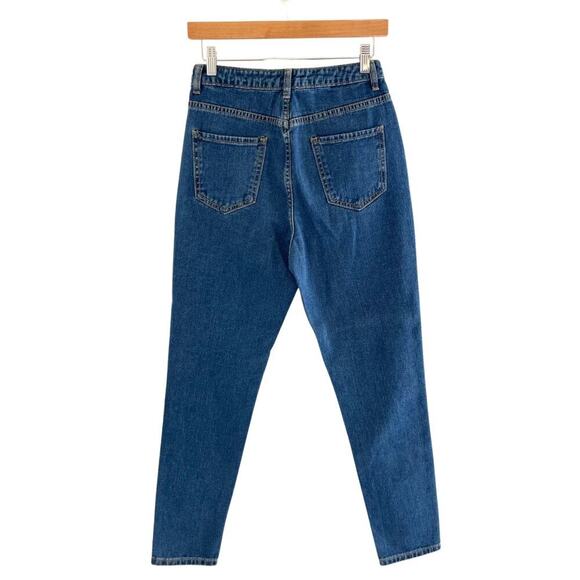 Boohoo High Waisted Mom Jeans Medium Wash Size 2 New without Tags 0640O - Picture 3 of 8